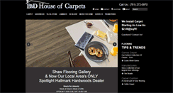 Desktop Screenshot of banddcarpets.com