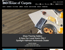 Tablet Screenshot of banddcarpets.com